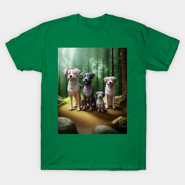 Dog family T-Shirt by Be stronger than your past